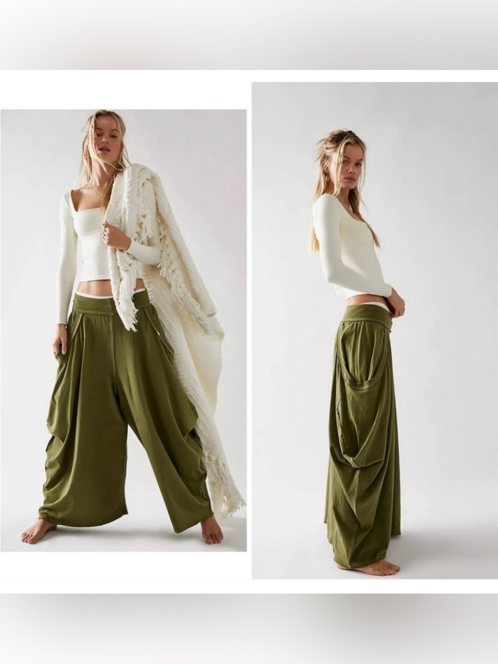 FREE PEOPLE Summer Slumbers harem pants